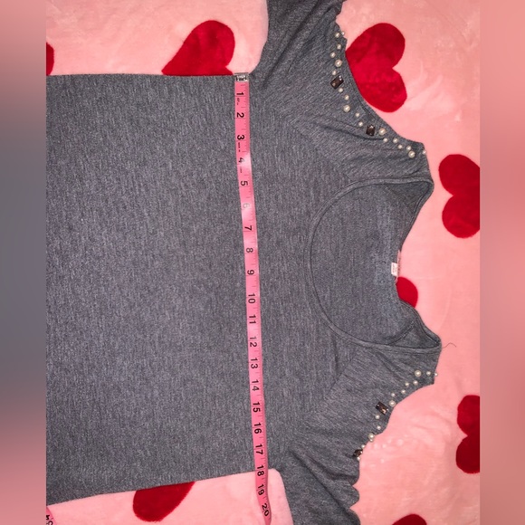 Shoulder Out Top Pearl/ Stone Accents at Shoulder by Juicy Couture - Picture 11 of 11